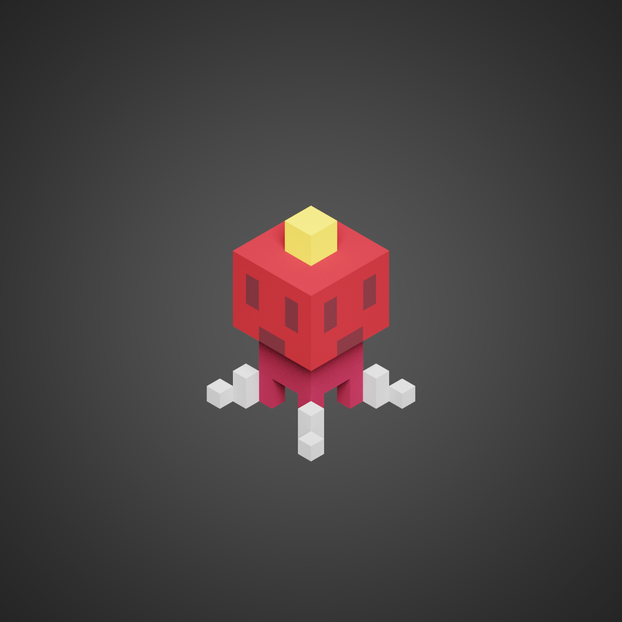 rendered static enemy model